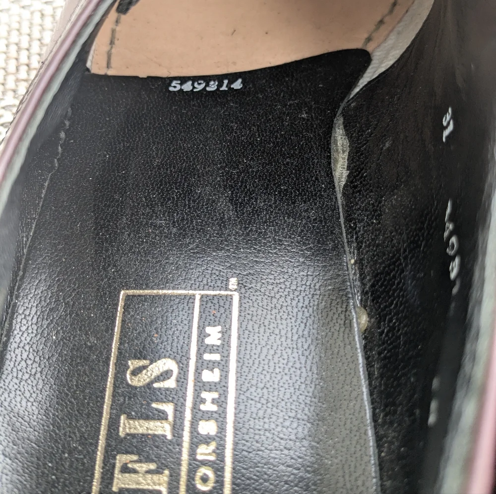 Vintage FLORSHEIM Burgundy Leather‎ Oxford Dress shoes size 9.5